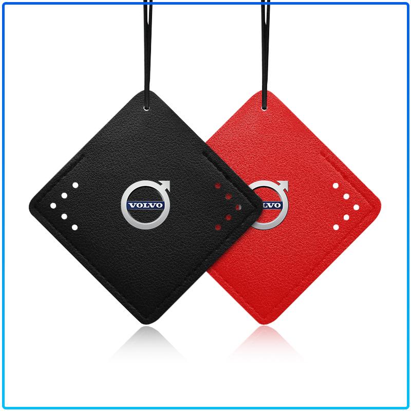 Car Aromatherapy Diffuser Necklace Fresh Air Suede Pendant 6 Scents For Volvo XC90 XC60 XC70 XC40 V90 V60 V40 C70 C30 S80