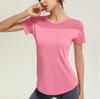 Hollow Back Sports Top Loose Quick-drying Short-sleeved T-shirt Women's Mesh Yarn Breathable Fitness Yoga Shirt