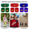 1 Set Kids Sports Headband Wristband Ball Embroidery Stretch Breathable Sweat Absorbing Boys Girls Knitted Basketball Volleyball Wrist Protector
