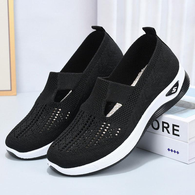 Spring and Summer Shoes for Women, Mesh Breathable Cloth Shoes That Are Not Tiring for The Feet, One Foot Stepping Shoes, and Walking Shoes
