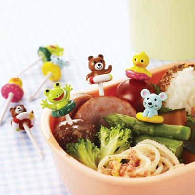 8 Pezzi Forchettina da Frutta Animali Cartoni Animati Stuzzichino da Frutta Stuzzichino da Pranzo Forchettina per Torta Stuzzichino per Cibo Buffet Topper per Panino