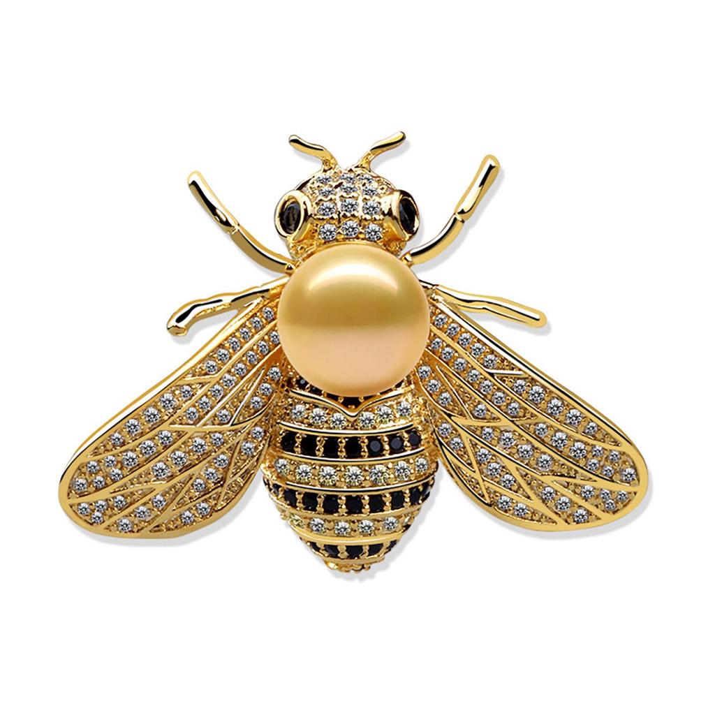 Parkshin Cloud High-End Bee Brooch: Women's Versatile Cartoon Insect Pin
