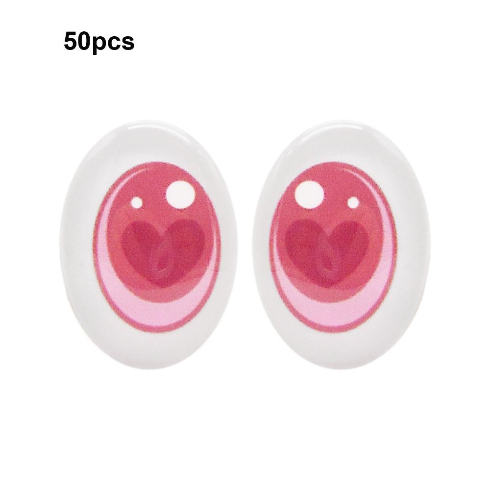 50pcs High Transparency Doll Eyes Accessories Crystal Simulation Glass Eye Patches