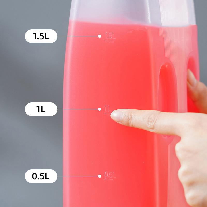 2L Zesílená lednice Džbán na studenou vodu Plastová nádoba na vodu Velký objem Limonáda Voňavý čaj Konvice na vodu
