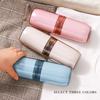 2/4 Cup Toothbrush Storage Box Portable Mouthwash Cup Toothpaste Storage Box Toiletry Travel Supplies Portable Toothbrush Cup