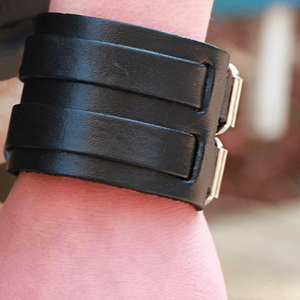 Hand Rings Personality Women Wristband Jewelry Accessories PU Leather Bracelet Korean Hand Rope