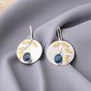 London Blue Topaz Gemstone 925 Sterling Silver Jewelry Handmade Earrings 1.73" EE-176-19