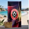 Sheffield United Fußball Druck Strandtuch, Großes Weiches Schnelltrocknendes Handtuch für Strand Camping Schwimmen