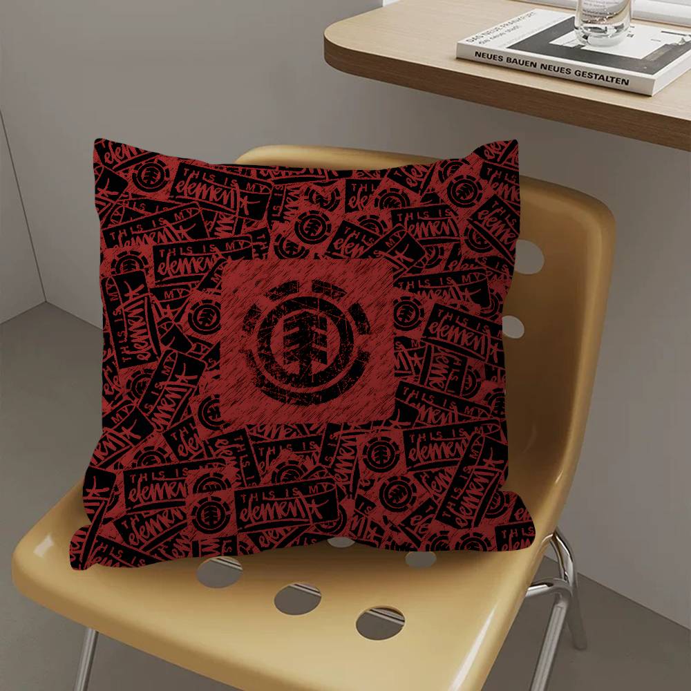 Skateboard Brand E-Element S-Skateboards Personalized Pillow Dust Cover Bedroom Kids Party Decoration Pillowcase Children Gift