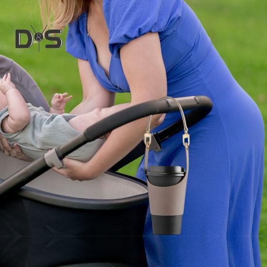 Faux Leather Cup Cover Lanyard Portable Drink Holder Hot Cold Insulation Cup Cover Holder Traveling Cup Holder Beverage Tote Cruise Essentials