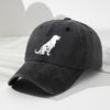 Retro Dog Baseball Cap Adjustable Outdoor Casual Hat