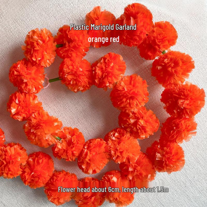 

Day of the Dead Marigold Garland for Halloween Outdoor & Venue Decoration