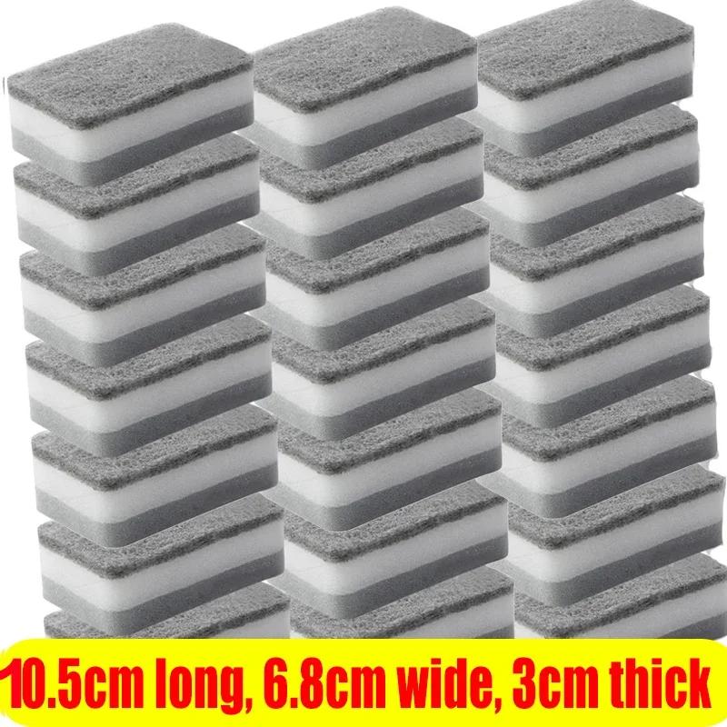 

50/1 шт. Губки для уборки двухсторонние многоразовые кухонные губки салфетки для мытья посуды сковороды кастрюли губки щетки инструменты для уборки дома 5PCS