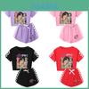 Kpop Demon Hunters Saja Boys Print Adult Child Short Sleeve Shorts Family Pajama Set For Cozy Nightwear