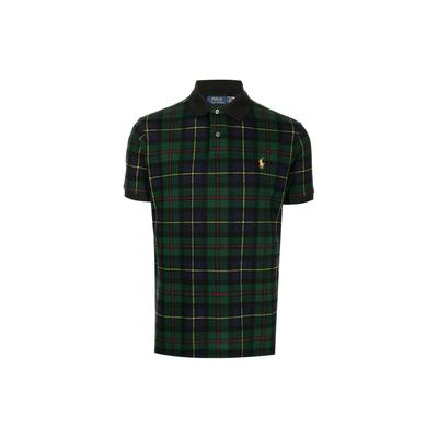 Polo SS22 Kariertes Logo Besticktes Kurzarm-Poloshirt Herren Oberteile Mehrfarbig 710853191-001
