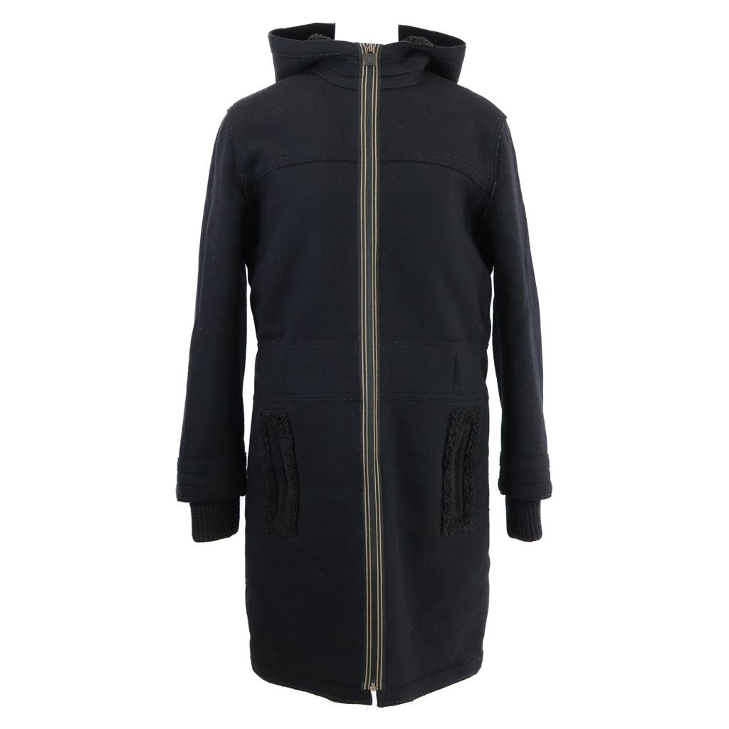 CHANEL [Domestic regular] 05A P26524 Sports Line Full Zip In-Boar Hoodie coat 36 blackUsed