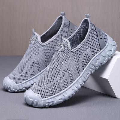 Herrenschuhe Freizeitschuhe Sommer Neuer Stil Atmungsaktiv und Nicht-stinkende Füße Mesh-Schuhe Ein-Fuß-Faulenzerschuhe Vielseitige Herren-Einzelschuhe