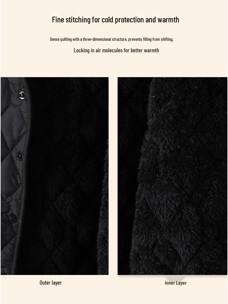 2025 Women's Winter Cotton Jacket: Cold-Proof, Fleece-Lined, Thickened Coat for Warmth and Comfort