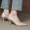 New Pointed-Toe Soft Outdoor Elegant And Fashionable Women'S High Heels With The Same Style As The Internet Celebrity