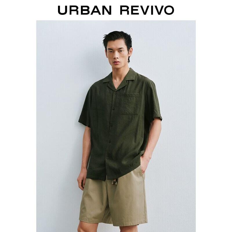 UR2026 Men s Short Sleeve Button-Up Shirt L