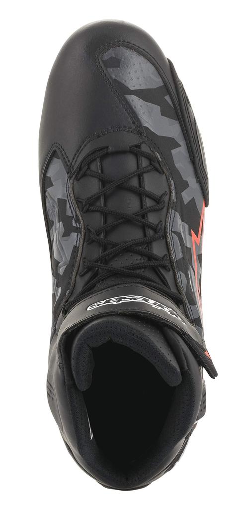Alpinestars Fahrradschuhe Flow FASTER3 Schuhe Schwarz/Grau Camo/Rot 8.5/26.0cm (251 0219)