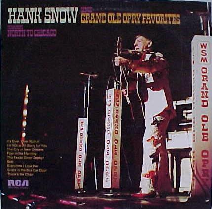 LP Record HANK SNOW - Hank Snow Sings Grand Ole Opry Favo APL10162 RCA 1973 US Country/Folk Used