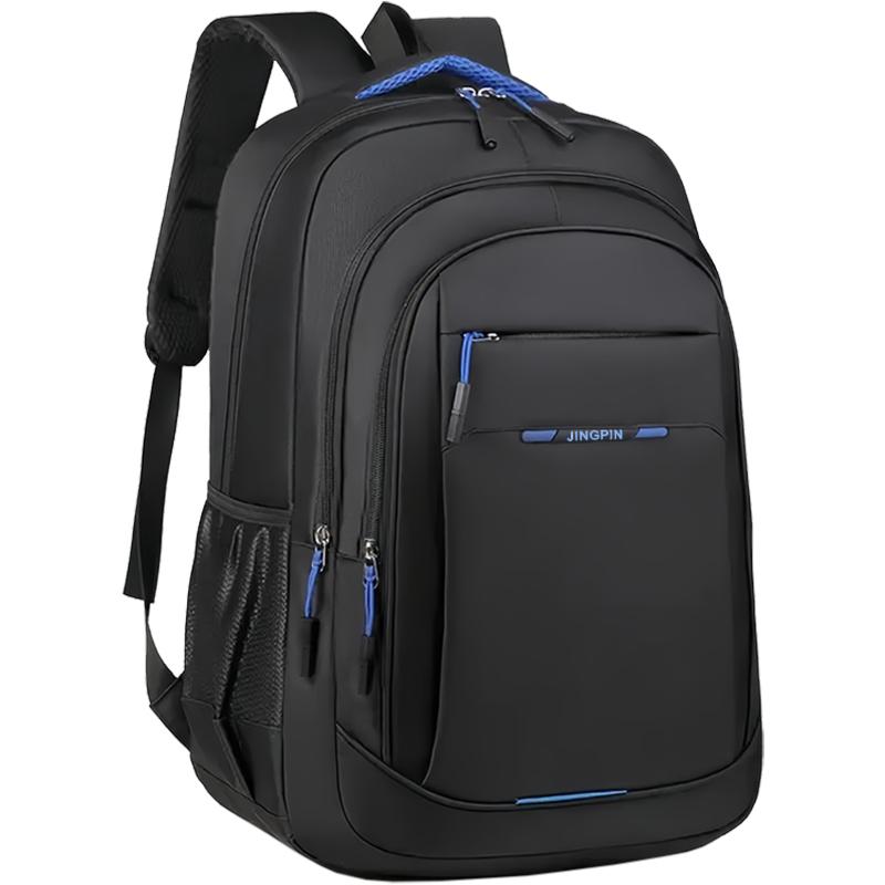 Comfort Padded Business Laptop Backpack Men Oxford Cloth Rucksack With Luggage Strap for School Work Outdoor Trip