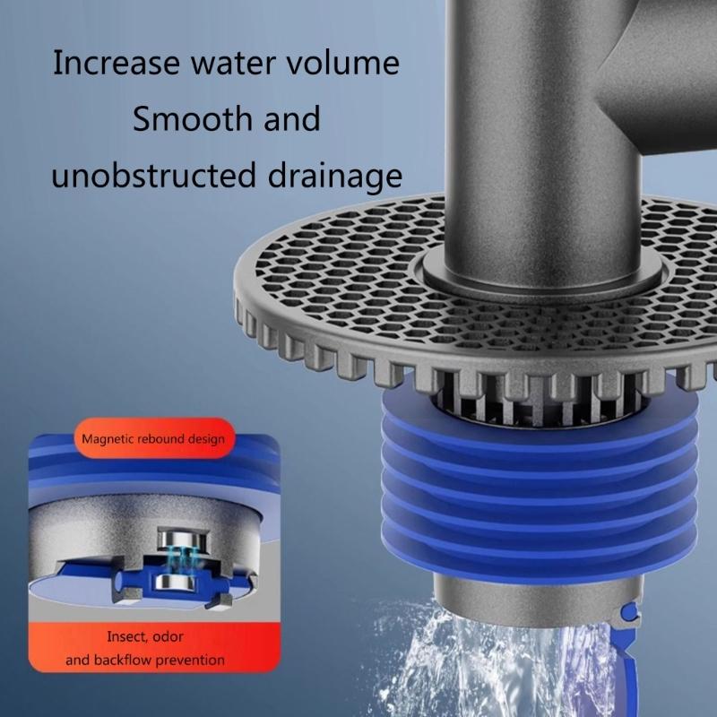 Upgraded Drain Hoses Floor Drain Joint Drain Pipe Ground Joint Stable & Safe Downcomer Adapter for Washing Machines