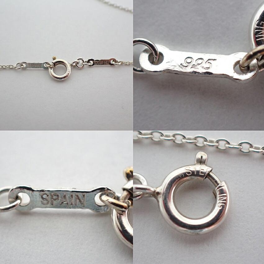 [Used] TIFFANY/Tiffany 925/750 Cross Pendant/necklace/g467-32