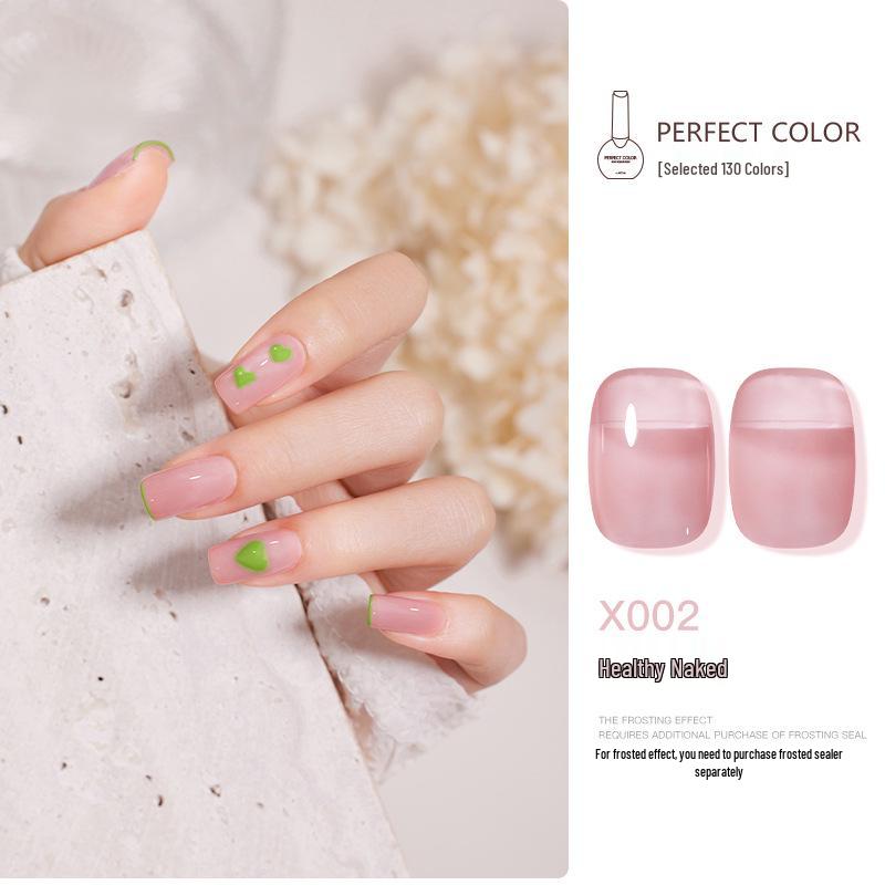 Nail Gel Polish: 130 New Nude & Bright Colors - Ice Translucent, Phototherapy, Glitter, Cat Eye Finish