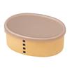 Yamanaka Lacquerware Bento Oval Microwave and Dishwasher Natural Made In Box, 230ml, Wappa-style, Shape, Safe, Wood, Japan, M18181-4