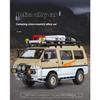 1/24 Scale Mitsubishi Delica Off Road Four Wheel Drive MPV Diecast Alloy Metal Car Model Sound & Light Classic Simulation Collectibles