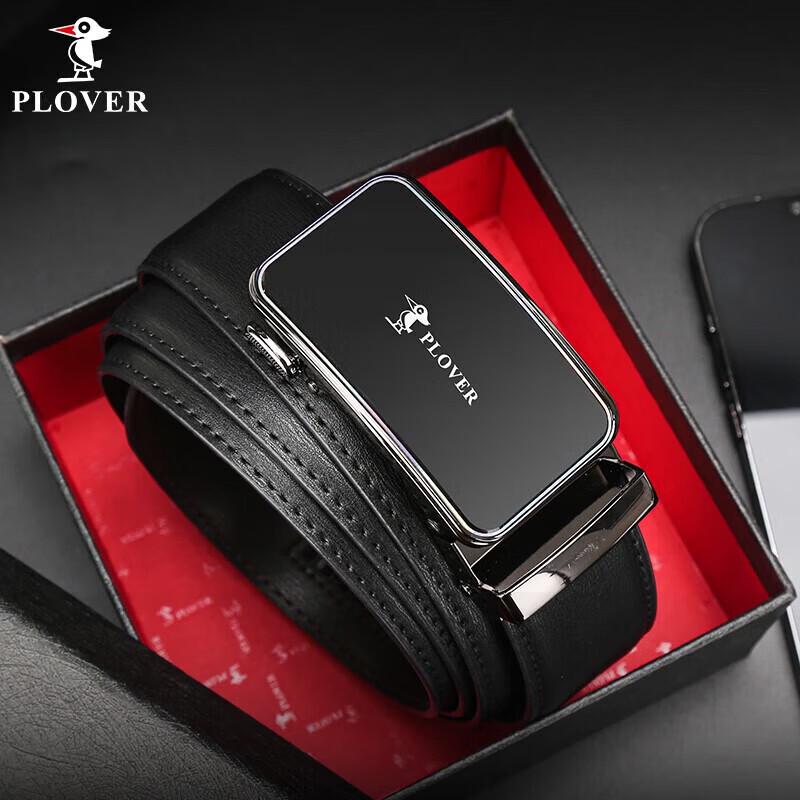PLOVER Men s Genuine Leather Automatic Buckle Belt