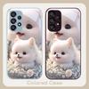 Süßes Haustier Süßer Welpe Hund Für Samsung Galaxy S24 Plus S20 21 FE S23 Ultra S8 9 A70 72 73 50 51 52 53 Gehärtetes Glas Handyhülle