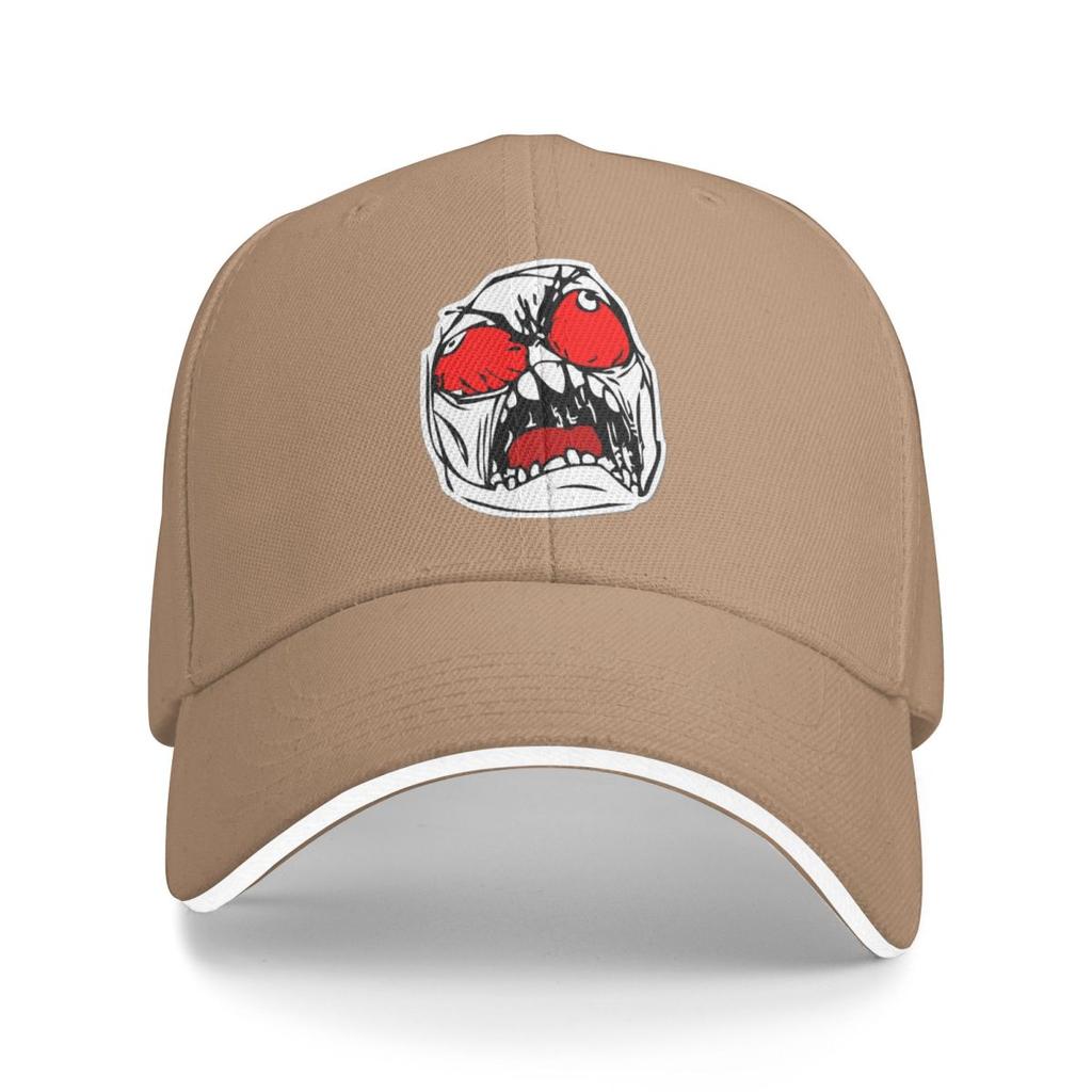 Rage Guy Face Meme Baseball Caps Unisex Hip-Hop Sun Hats Hat Adjustable Snapback Caps Trucker Cap Summer Hat