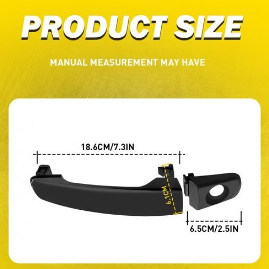 Exterior Handle Bar Door 2008 Pontiac Fors Chevy Malibu Front 2005-2010 G6 Left