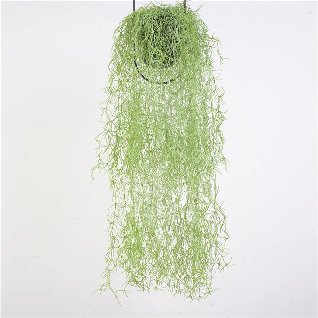 Realistic Spanish Moss Home Living Room Office Decor 107 Cm Plastic High-quality Lifelike Green Artificial Hanging Moss Garland