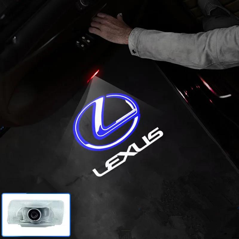 Accessories For LEXUS ES 300H ES300H ES350 RX GX LS LX IS GS RC UX Series IS LED Car Door Interior Ghost Shadow Welcome Light