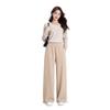 Soft waxy cashmere straight-leg pants, high waist thickened in autumn and winter, loose and thin, drape sports bundle casual pants 2