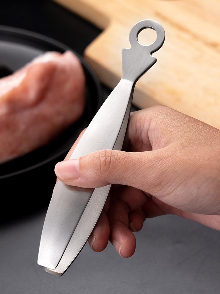 304 Rostfritt Stål Gris Hårklämma, Enkelhet Hushållstillbehör, Kyckling, Anka, Hårborttagningspincett, Köksredskap