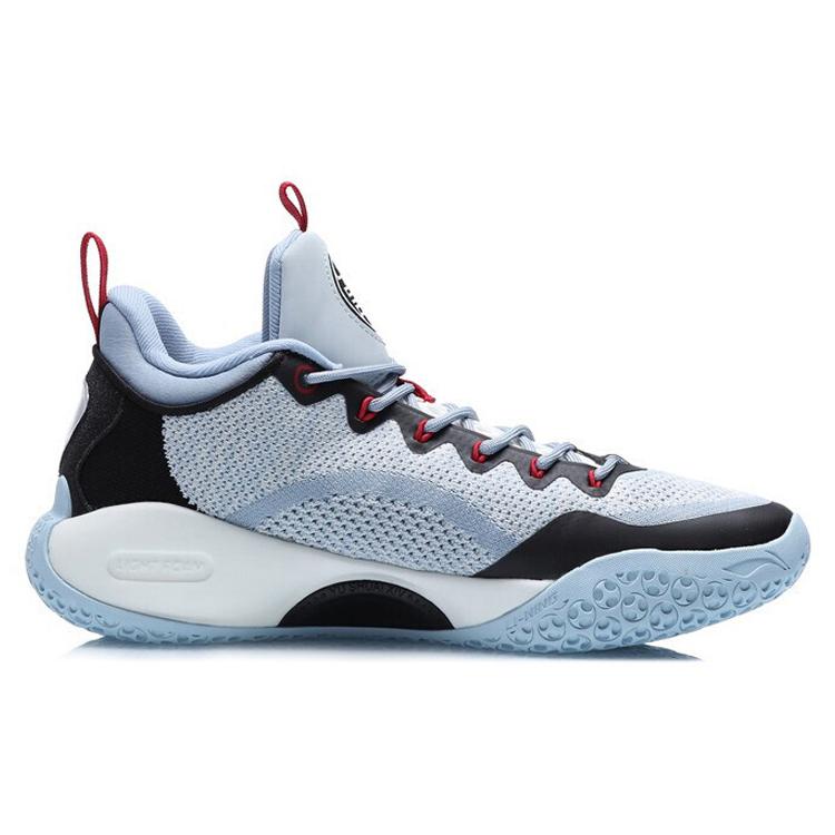 New LiNing Shuai 14 Low Cushioning Anti Slip Wear Resistant Breathability Mid Top Basketball Shoes Men's Blue Black ABAQ067-1