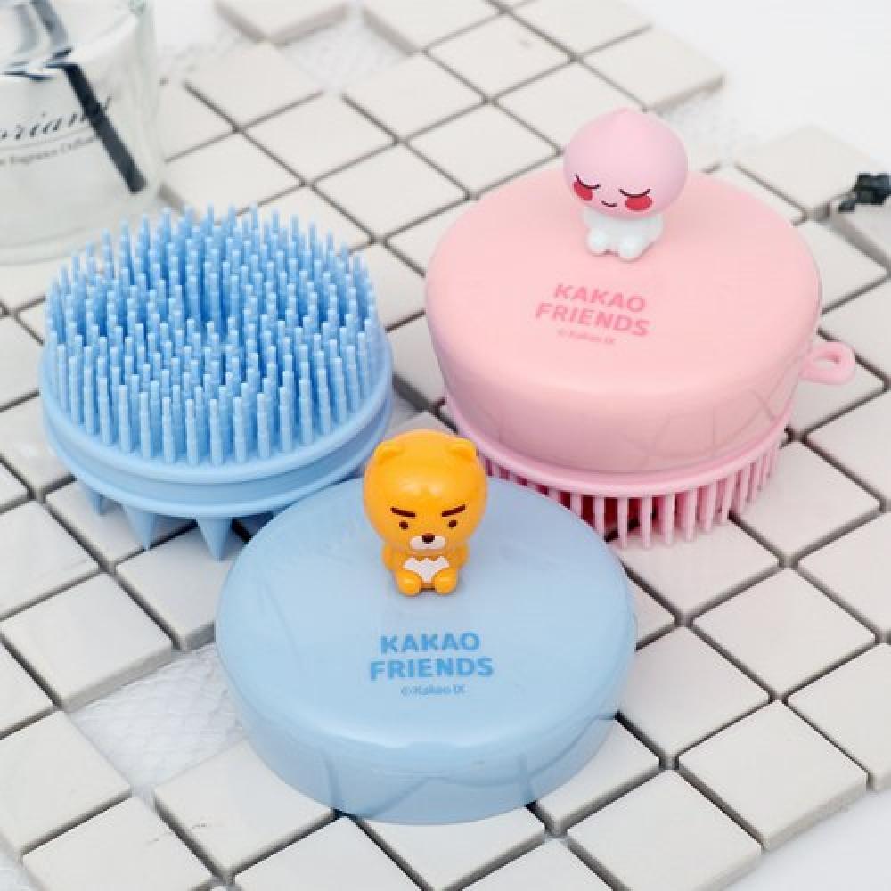Kakaofriends Partners Spa Brush [silicone Face And Head] Ryan