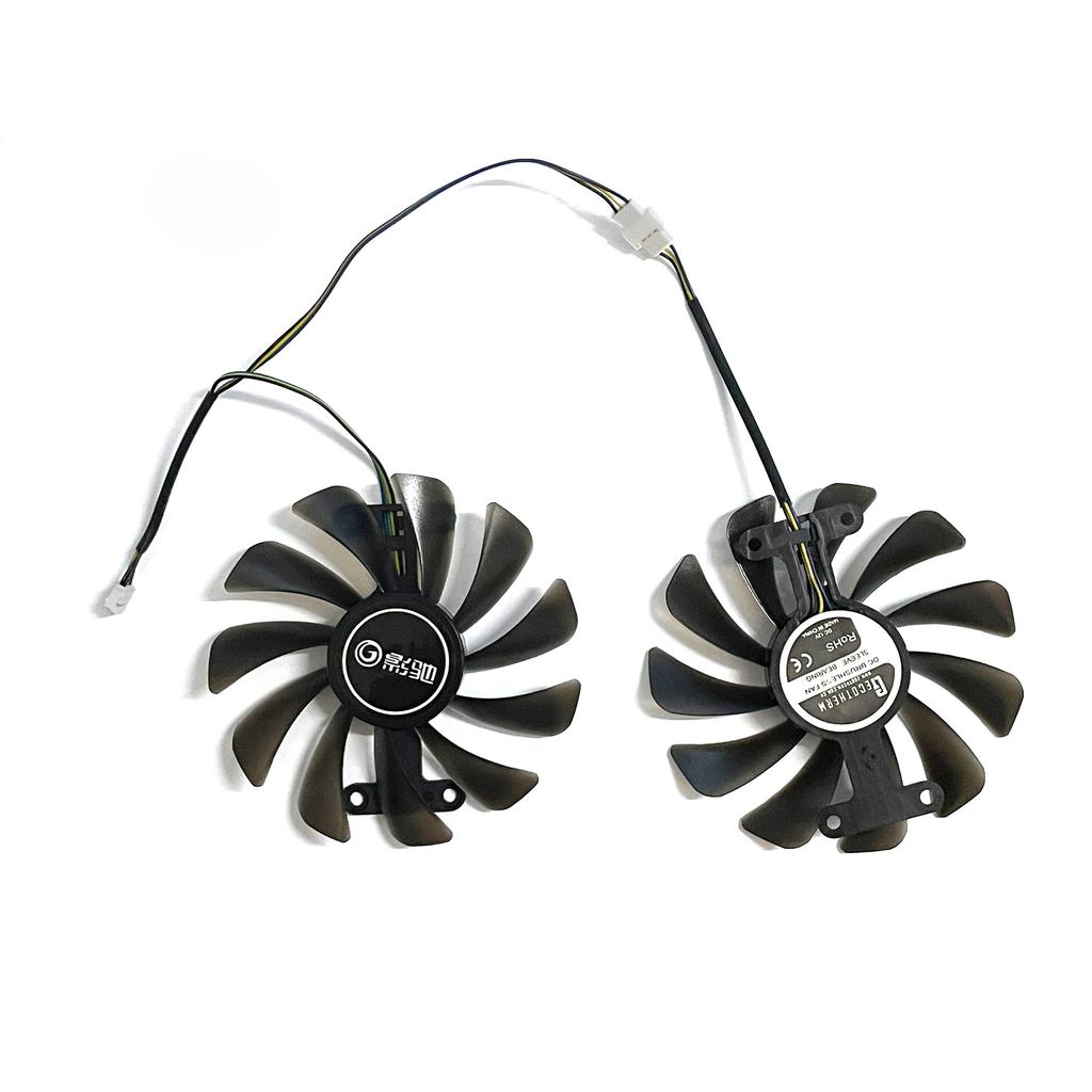 2 Stück GFM10012H12SPA 95MM 4-Pin GTX1070 1080 Lüfter für GALAXY GTX 1070 1070TI 1080 EXOC SNPR WEISS Grafikkarten-Kühllüfter