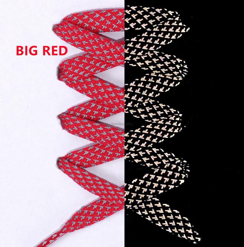 1 para odblaskowych sznurowadeł płaskie sznurowadła do sneakersów kolorowe odblaskowe sznurowadła świetlne sznurowadła 100/120/140/160CM sznurki