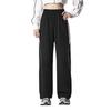 adidas Three Stripe Loose Fit Straight Leg Casual Pants Women Bottoms KB5673