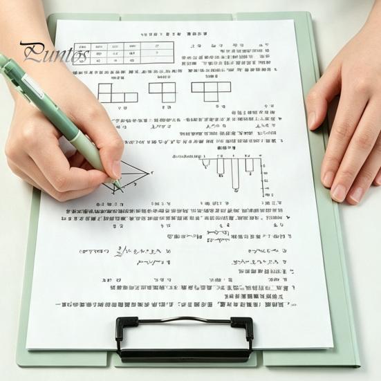 Hard Plastic Writing Pad for Students Folder Clipboard with Metal Clip, Multipurpose A4 File Vertical Stand Notes Folder, Lightweight Memo Document