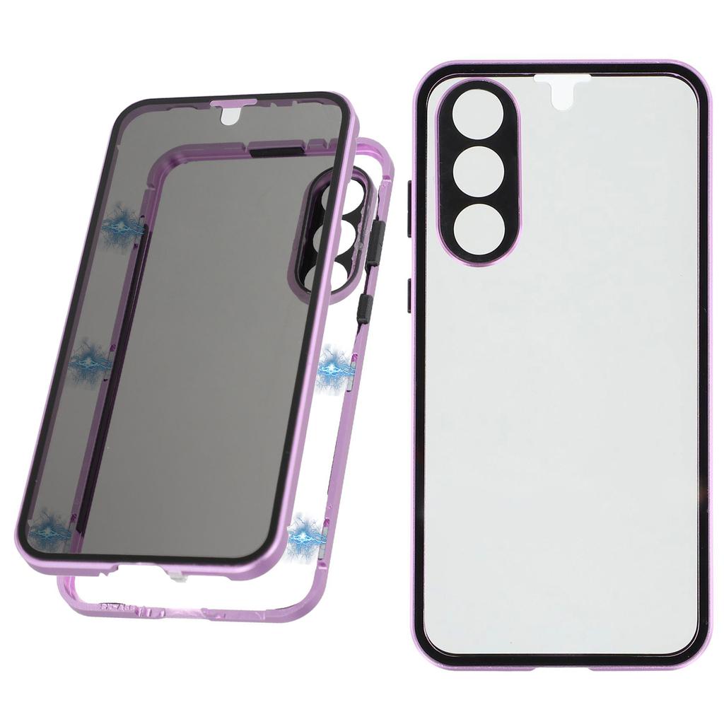 For Samsung Galaxy A56 5G Case with Anti-Spy Screen Protector/Lens Film Tempered Glass Metal Phone Cover