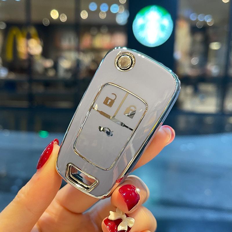 Women's Key Case for Buick Models: Excelle, Regal, Verano, Envision, Enclave, LaCrosse, GL8, Encore.