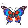 Metal Butterfly Wall Art Decor for Garden Yard Patio, Large Iron Whimsical Hanging Sculpture, Outdoor Fence Farmhouse Backyard Accents