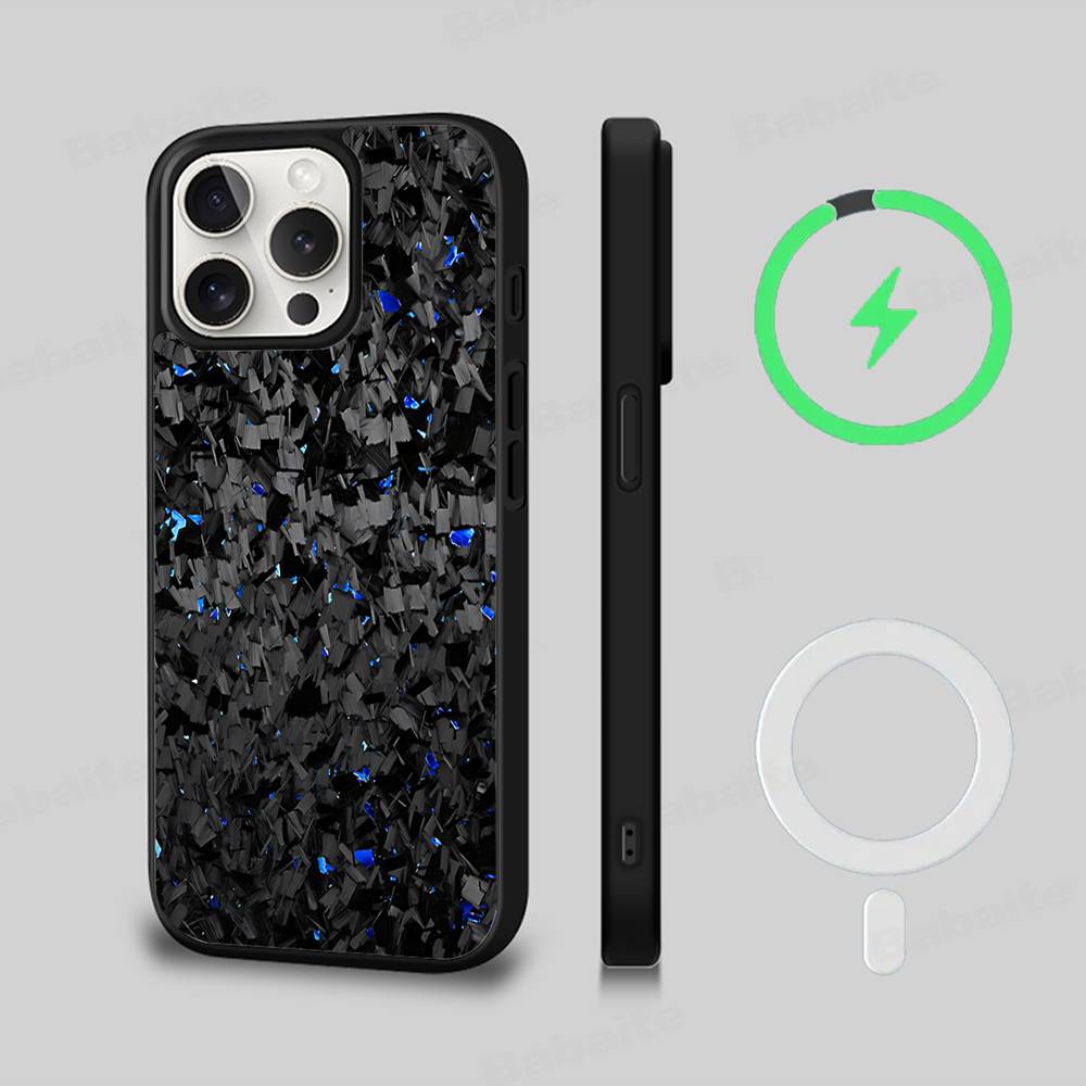 Geschmiedete C-Carbon Hüllen Für Magsafe Magnetische Kabellose Handyhülle Für IPhone 11 12 13 14 15 16 17 Pro Max Plus Abdeckung iPhone 13 pro